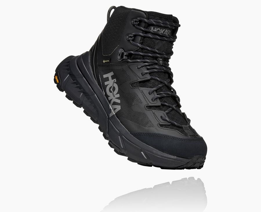 Botas De Montaña Hoka One One Hombre Negros - Tennine Hike Gore-Tex - HJAL76014